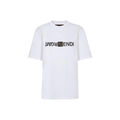 Kaos Pendek FENDI dengan Motif Gambar/Cetak, Cocok untuk Pria dan WanitaF-16