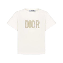 Kaos Pendek DIOR dengan Motif Gambar/Cetak, Cocok untuk Pria dan Wanita  -D-10