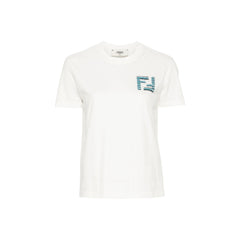 Kaos Pendek FENDI dengan Motif Gambar/Cetak, Cocok untuk Pria dan WanitaF-20