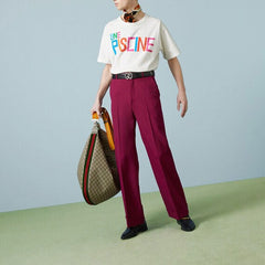 GUCCI Kaos Oversize Original - Kualitas Terbaik, Unisex, COD   G-105