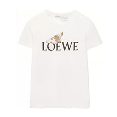 Kaos Pendek LOEWE dengan Motif Gambar/Cetak, Cocok untuk Pria dan Wanita -LE-01
