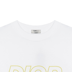 Kaos Pendek DIOR dengan Motif Gambar/Cetak, Cocok untuk Pria dan Wanita  -D-18